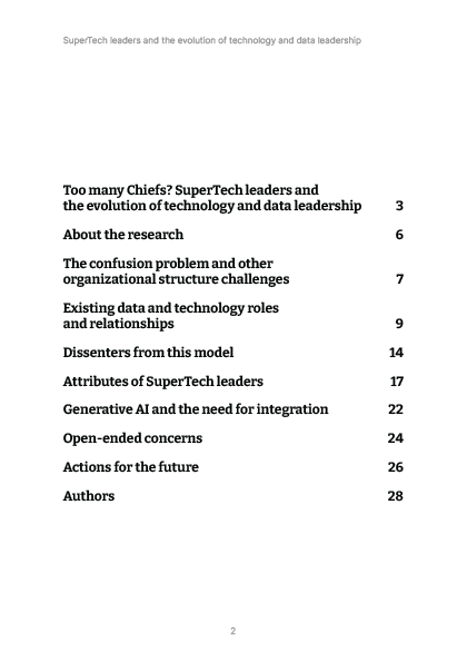 Supertech Leaders and The Evolution of Technology and Data Leadership