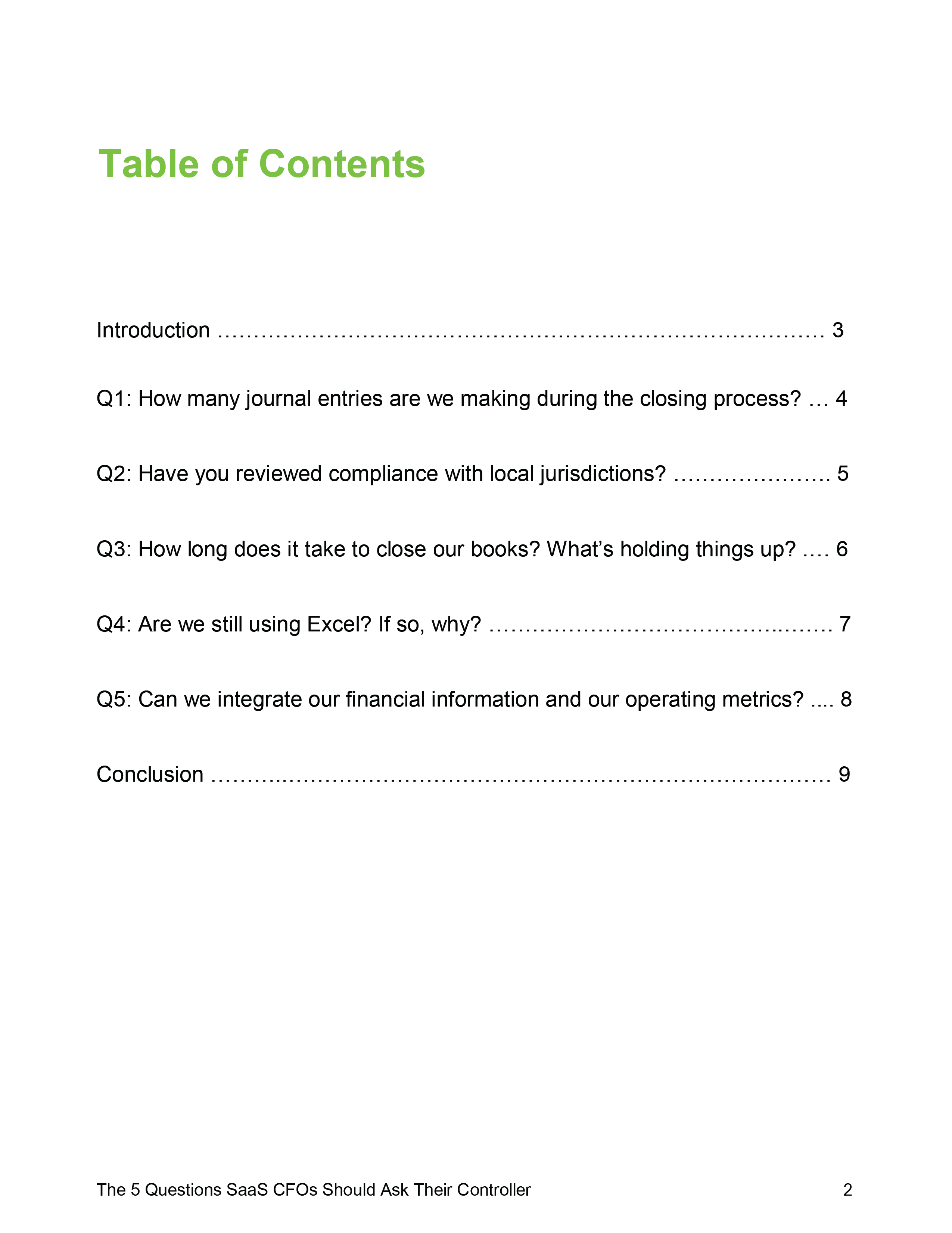 5 Questions Every SaaS CFO Should Ask Their Controller