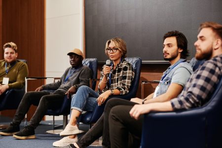 a people having conference together